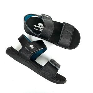 See Kai Run Toddler Boys' Sz 10 Black Basics Jaylen Sandals Water Friendly